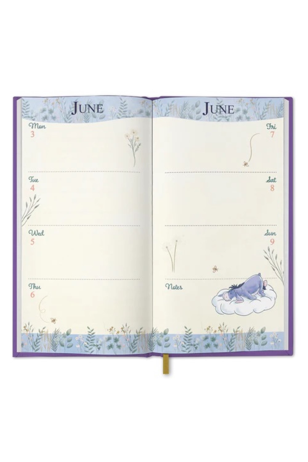 Official Winnie the Pooh Foil A5 Diary 2025 Grange Communications