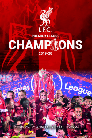 Cover image for the Liverpool Football Club Premier Champions League 2019-2020 Season Annual
