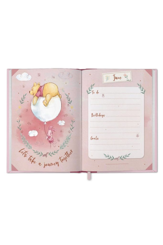 Official Winnie the Pooh Sketch A5 Diary 2025 Grange Communications