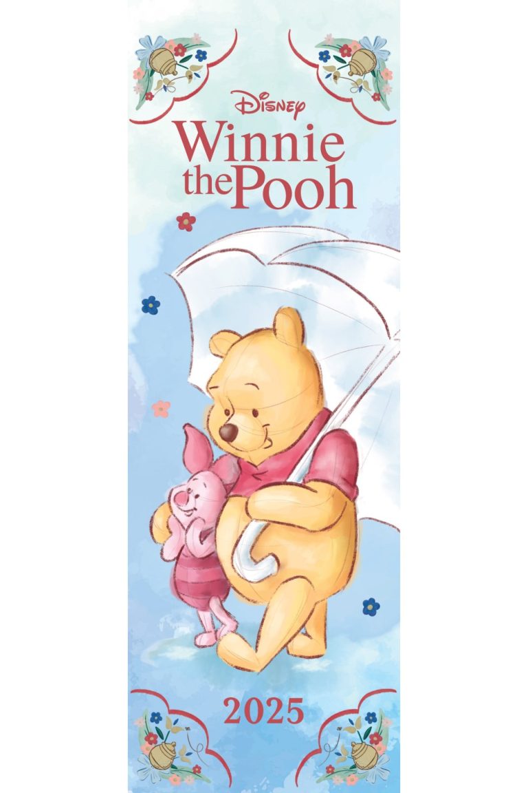 Winnie The Pooh 2025 Slim Wall Calendar Grange Communications