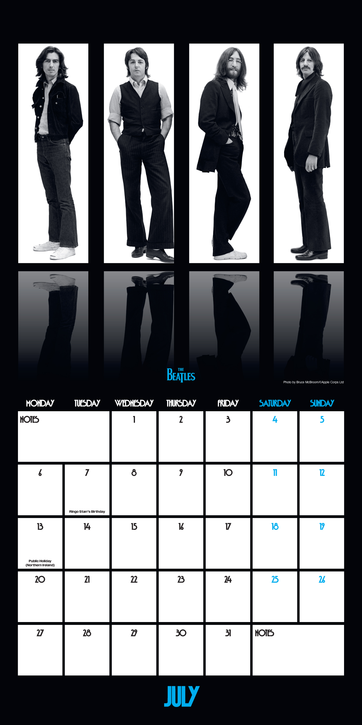 THE BEATLES - 12x12 - CAL 2026-9