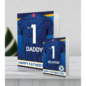 Giant Personalised Chelsea FC Father's Day Shirt Card