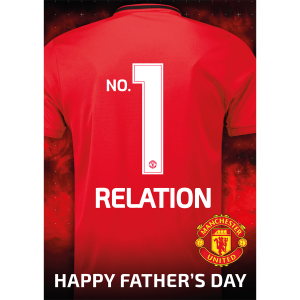 Giant Personalised Manchester United FC Father's Day Shirt Card