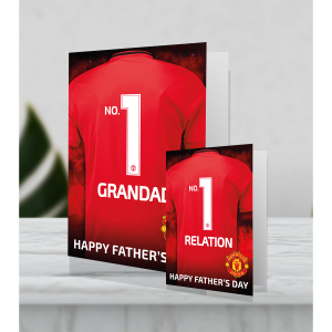 Giant Personalised Manchester United FC Father's Day Shirt Card