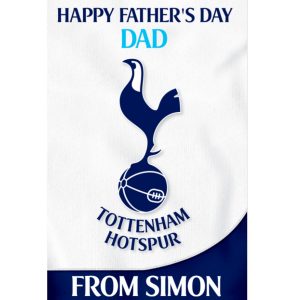 Tottenham Hotspur Personalised Father's Day Card