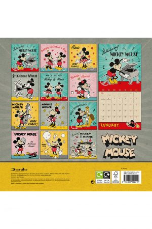 2022 Mickey Christmas Solar Disney Mickey Mouse 2022 Square Wall Calendar - Grange Communications