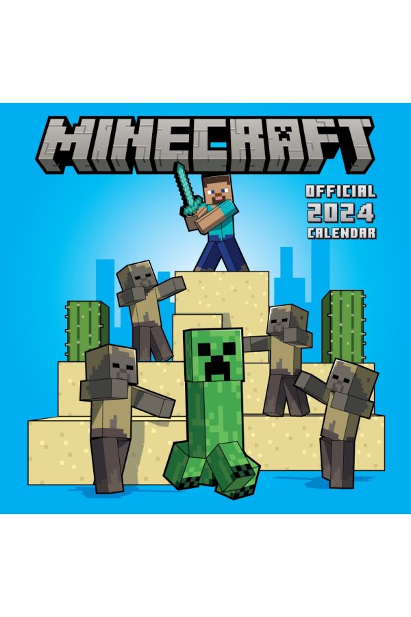 Minecraft 2024 Square Wall Calendar Grange Communications