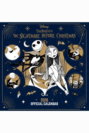 Nightmare Before Christmas Square Wall Calendar 2026