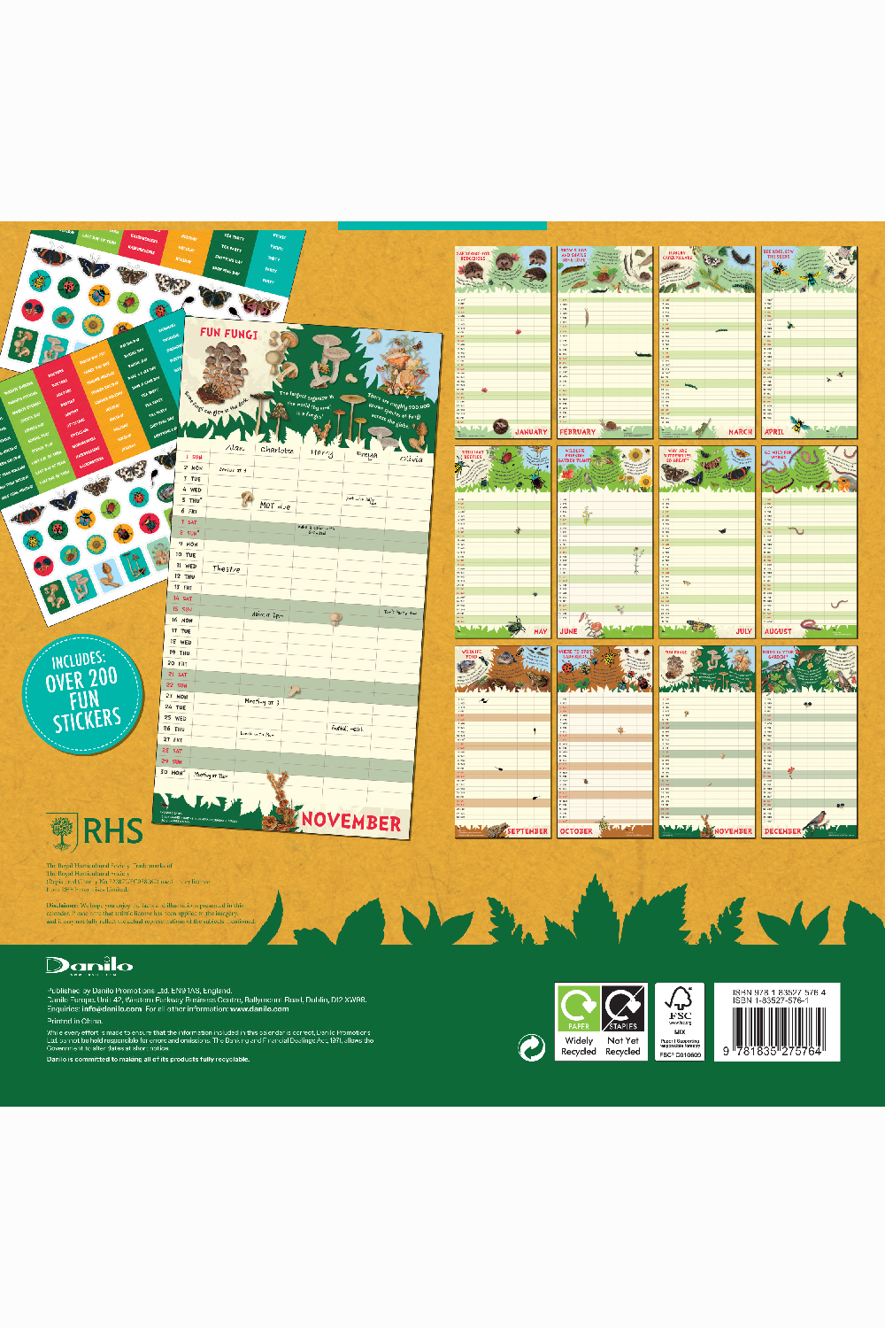 RHS - FAMILY ORGANISER - 295x295mm CAL (PF) 2026-back