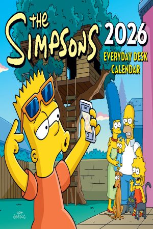 The Simpsons 2026 Desk Block Page-a-day Calendar