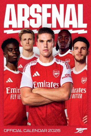 Arsenal Football Club A3 Wall Calendar 2026