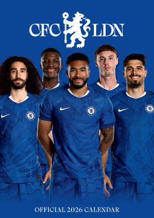 Chelsea FC A3 Wall Calendar 2026