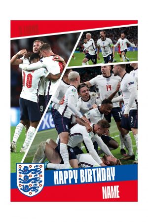 Personalised England Birthday Card