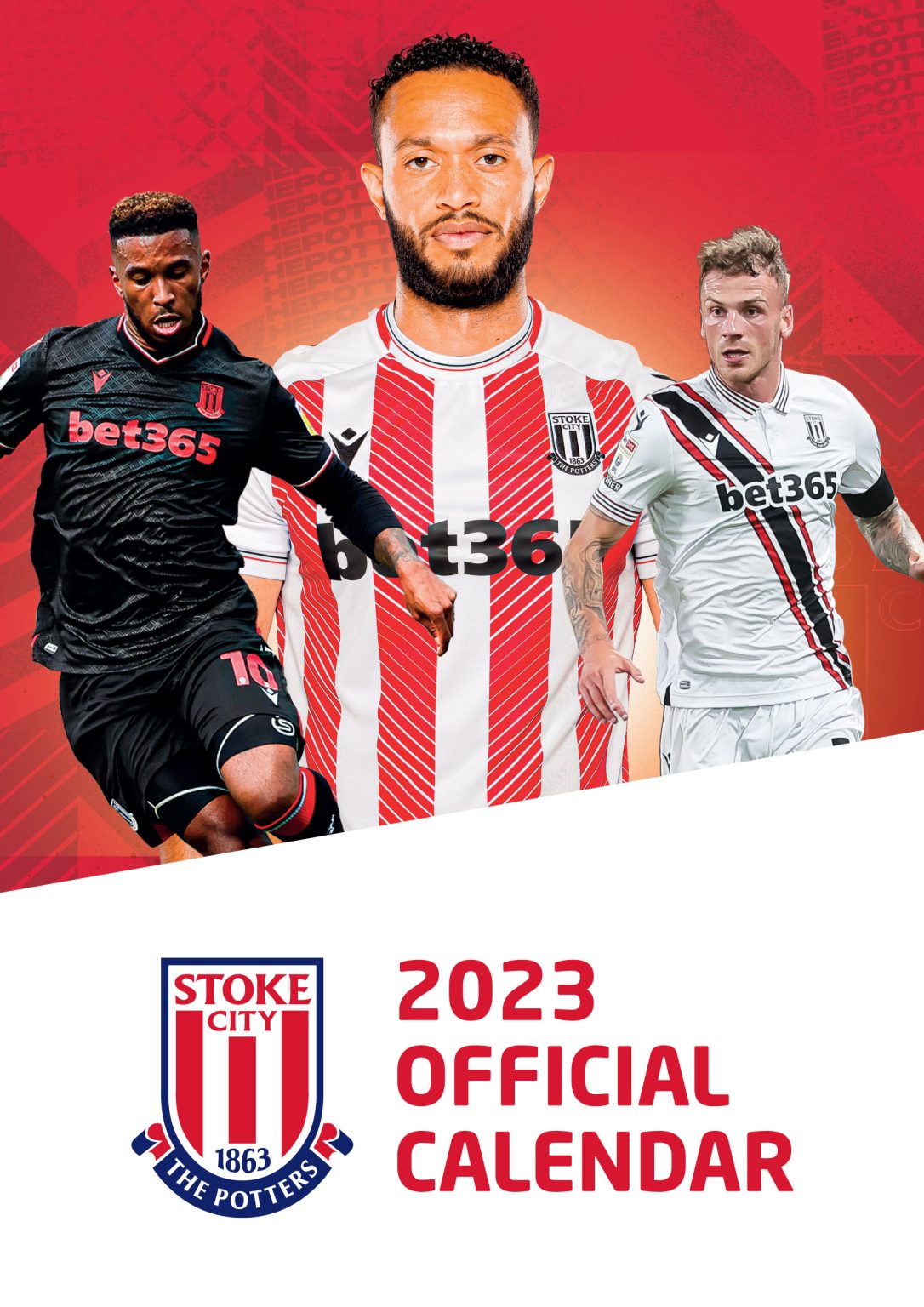 Stoke City FC A3 Wall Calendar 2023 Grange Communications