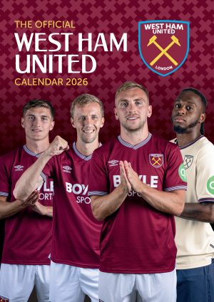 West Ham United A3 Wall Calendar 2026