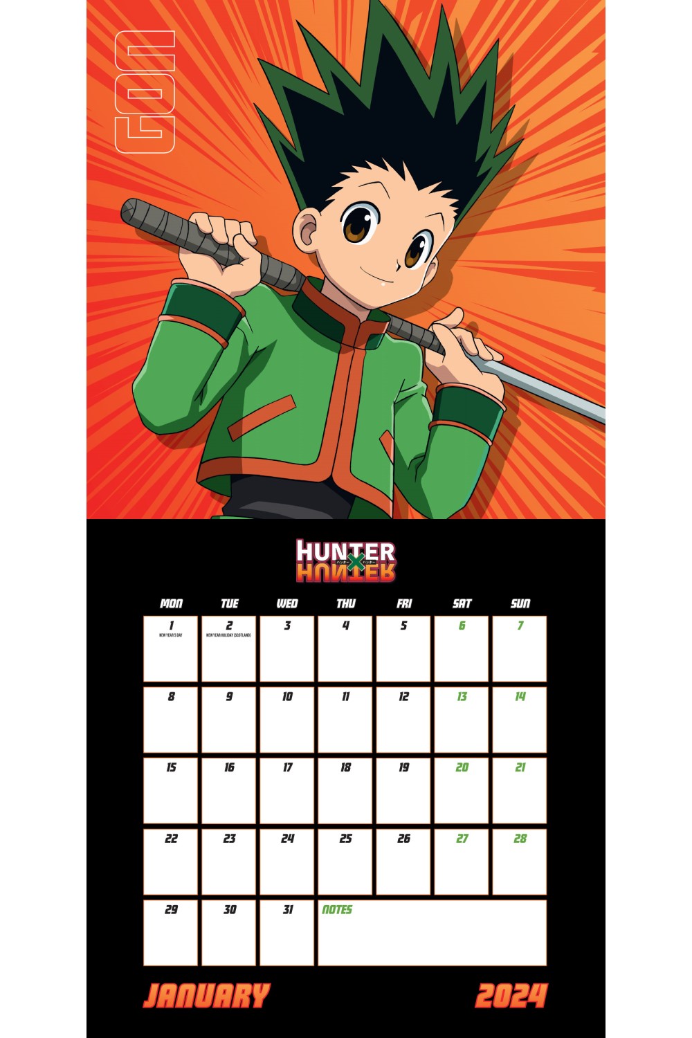 Hunter X Hunter 2024 Calendar Belia Carolyn