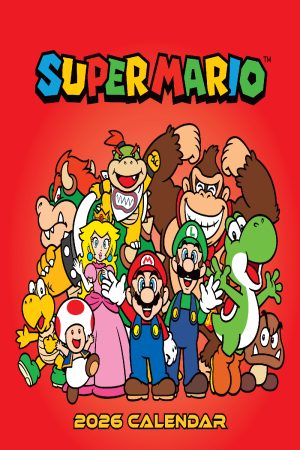 Super Mario Square Wall Calendar 2026