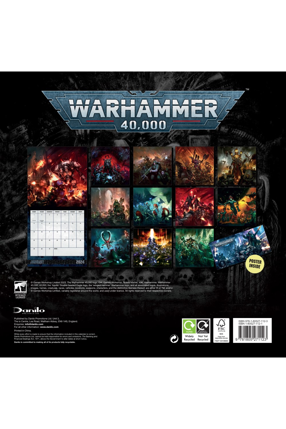 Warhammer Square Wall Calendar 2024 Grange Communications