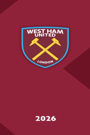 Official West Ham United Slim Pocket Diary 2026