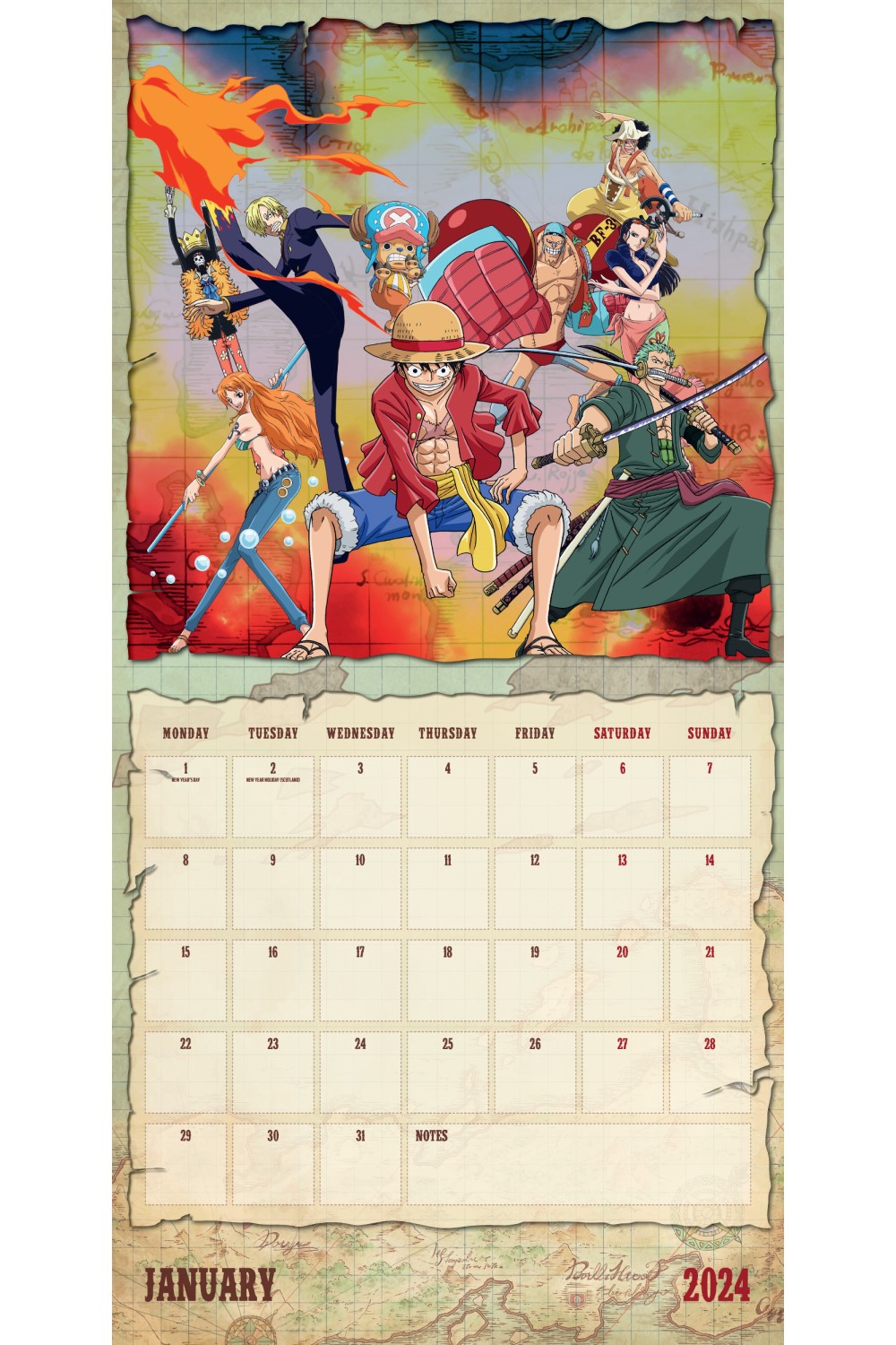 Digital 2024 Printable anime Calendar , Printable Calendar 2 - Inspire  Uplift-demhanvico.com.vn
