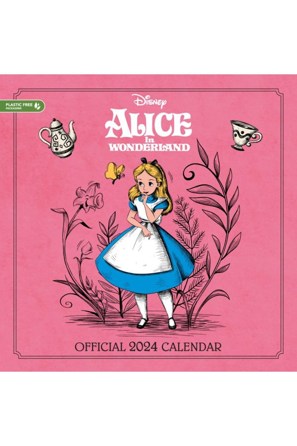 Disney Alice in Wonderland Square Wall Calendar 2024 Grange