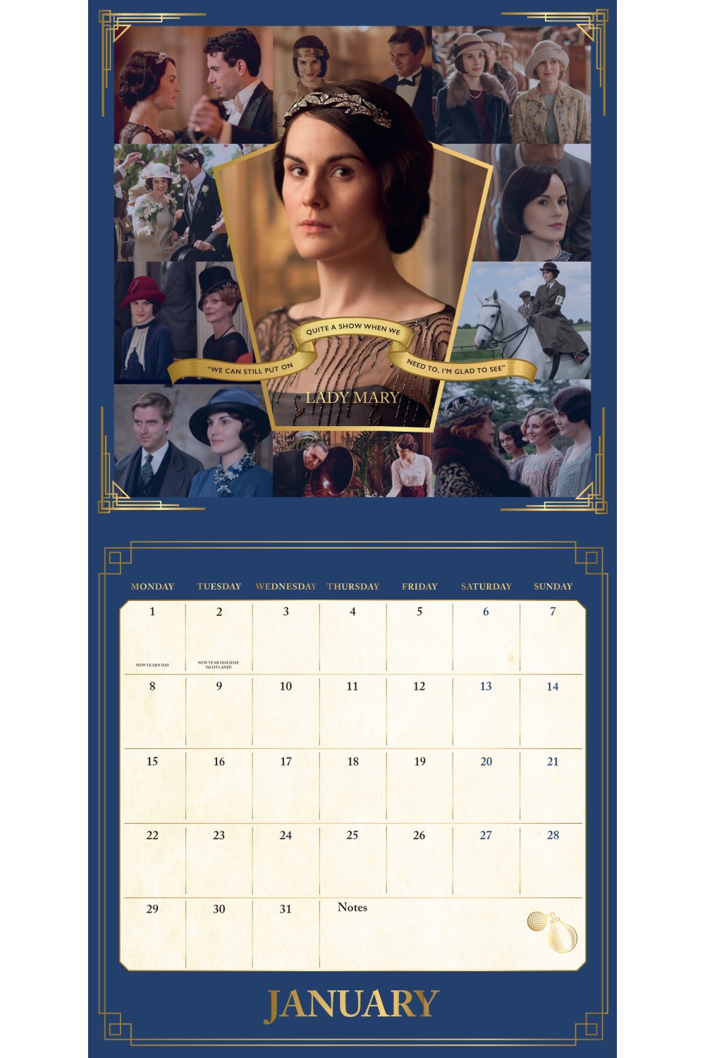 Downton Abbey Square Wall Calendar 2025 Grange Communications