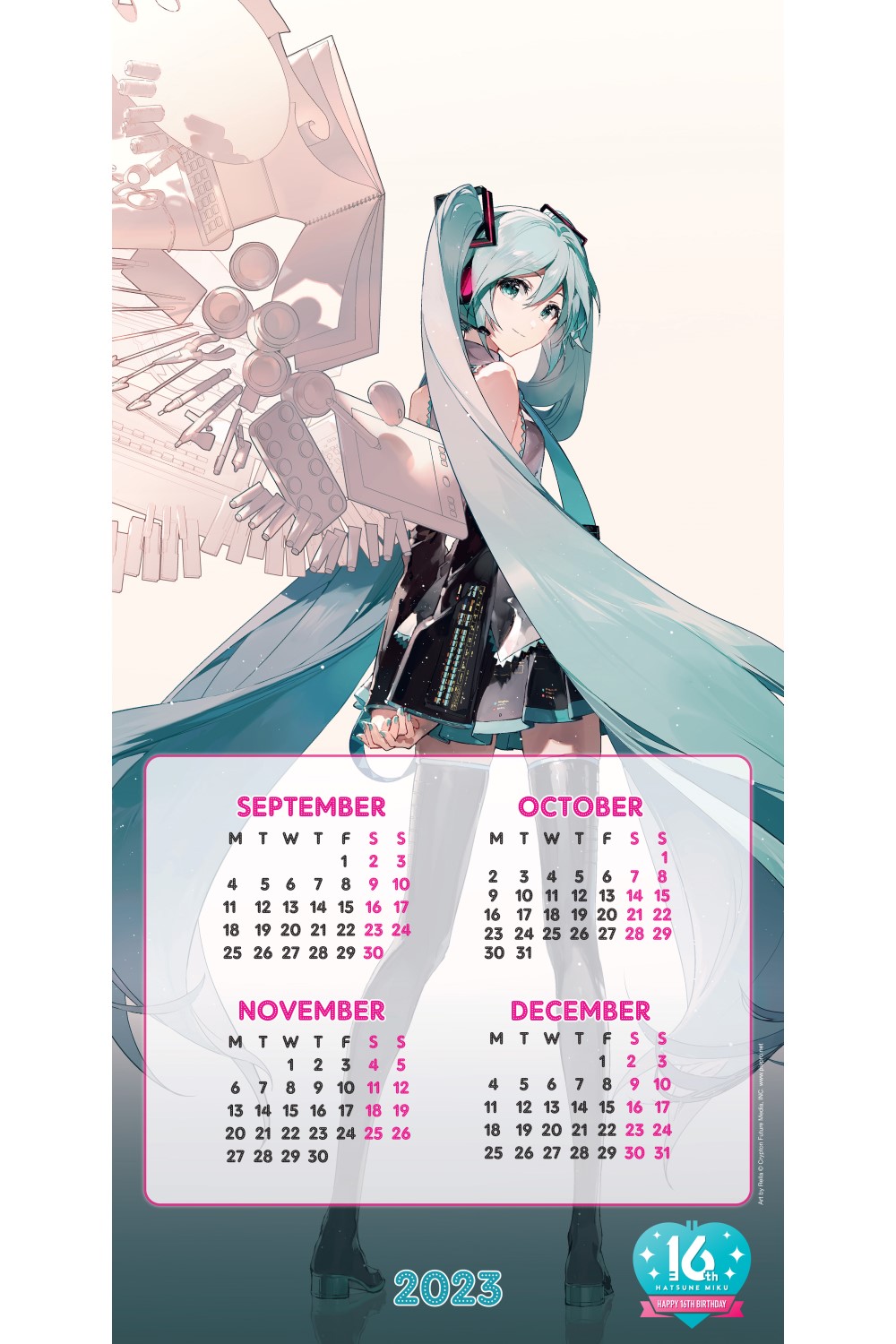 HATSUNE MIKU 2023 WALL CALENDAR