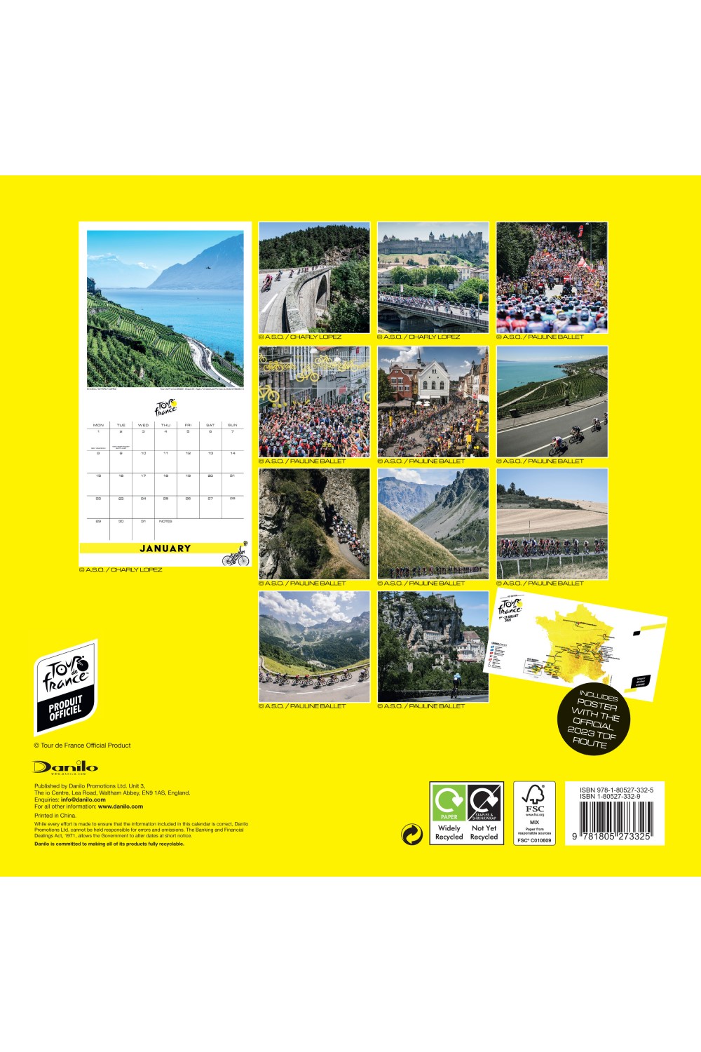 Tour de France Square Wall Calendar 2024 Grange Communications