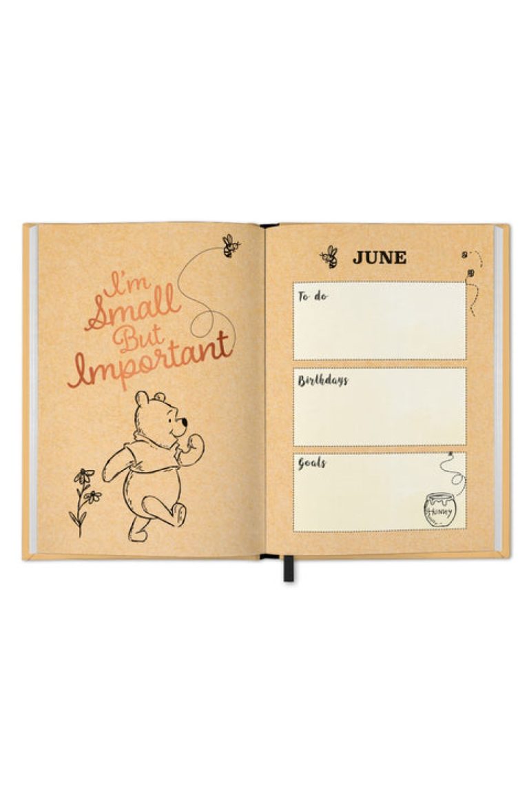 Official Winnie the Pooh Foil A5 Diary 2025 Grange Communications