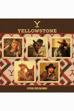 Yellowstone Square Wall Calendar 2026