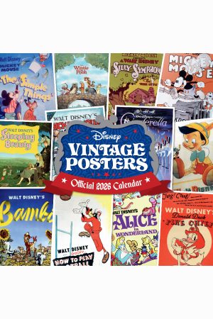 Disney Vintage Posters Square Calendar 2026