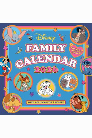 Disney Classics 2026 Family Organiser Calendar (With Stickers and Pocket)