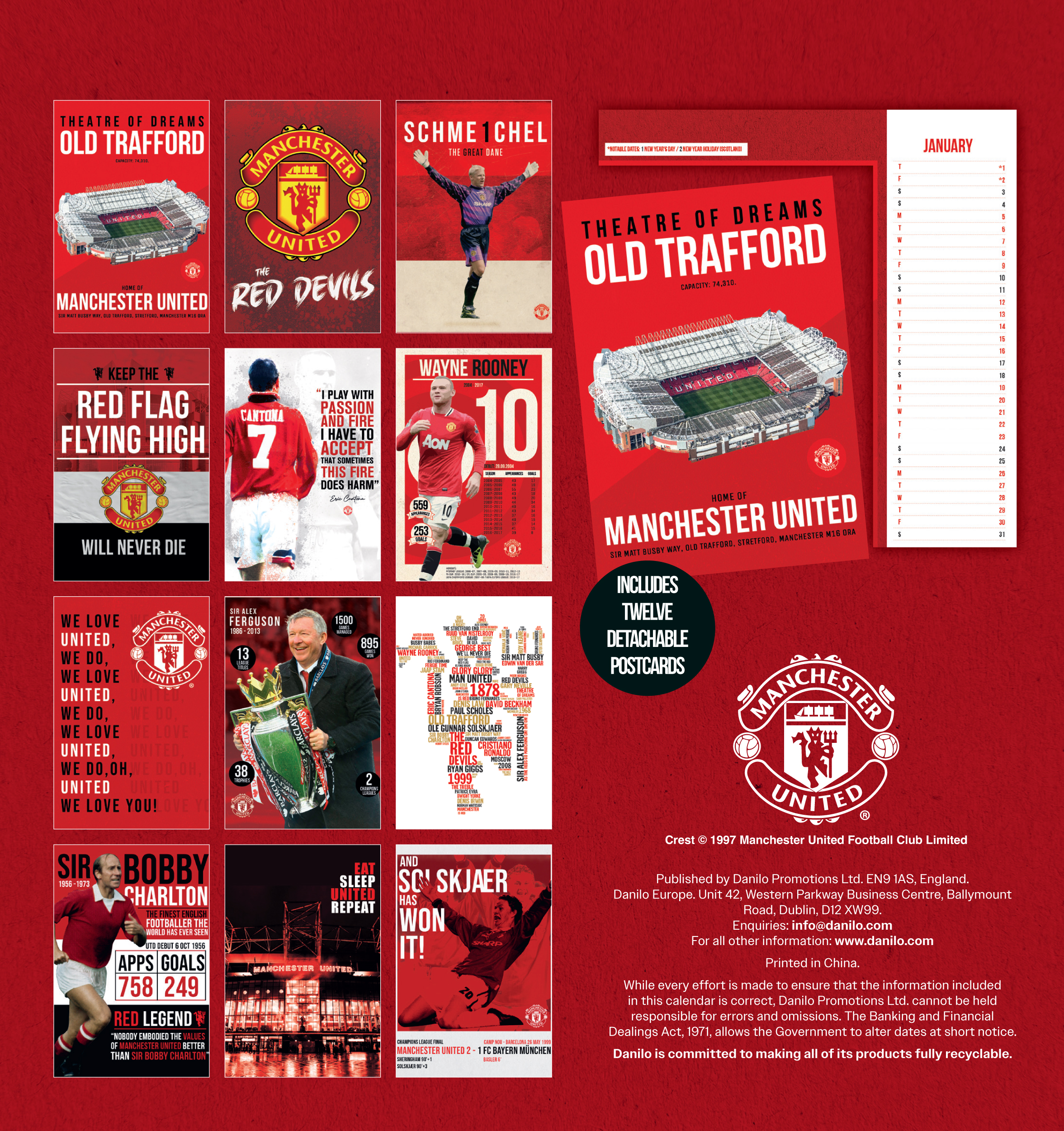 77017_Man-Utd_Desk-Easel-POSTCARDS_Cal-2026+Guide.indd