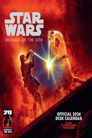 Star Wars Classic 2026 Post Card Desk Easel Calendar