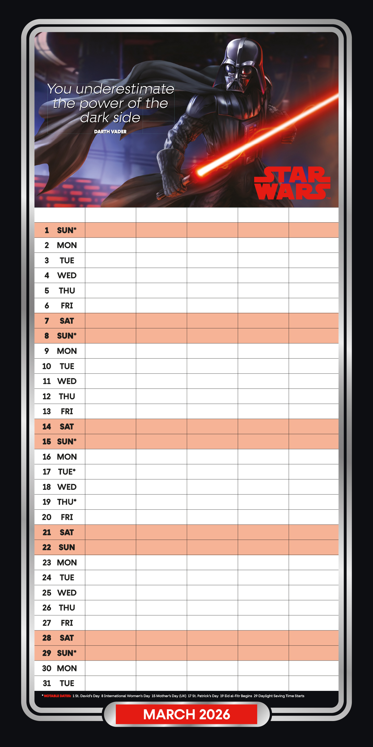 76894_Star-Wars_Family-Organiser_295x295mm_PF-Cal+Envelope-2026.
