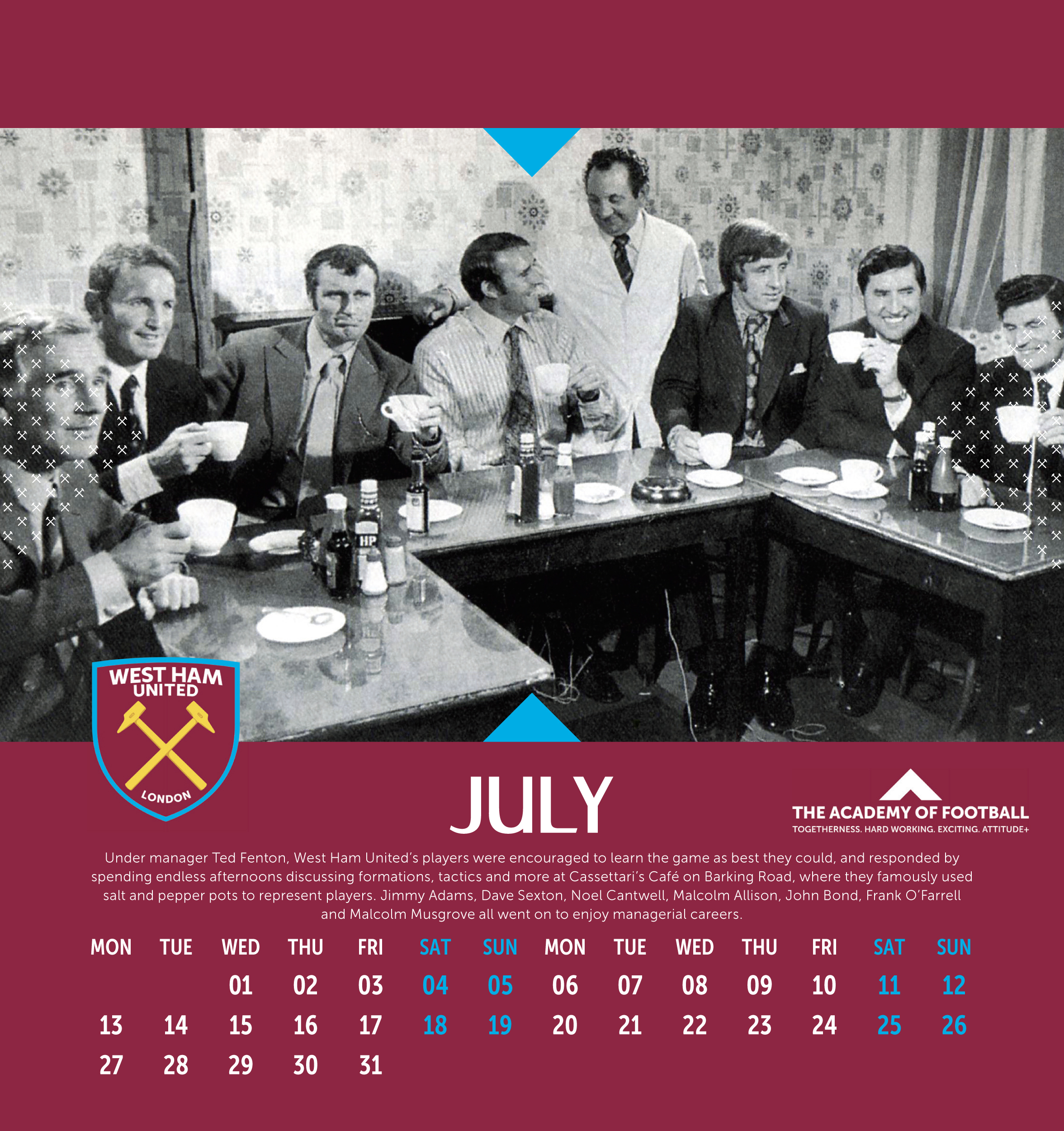 West Ham Desk Calendar.indd