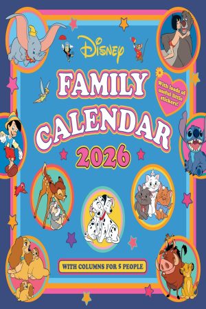 Disney Classics 2026 Family Organiser Calendar (With Stickers and Pocket)